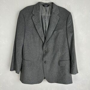 Jos A Bank size 46R blazer sport Jacket wool cashmere gray two button